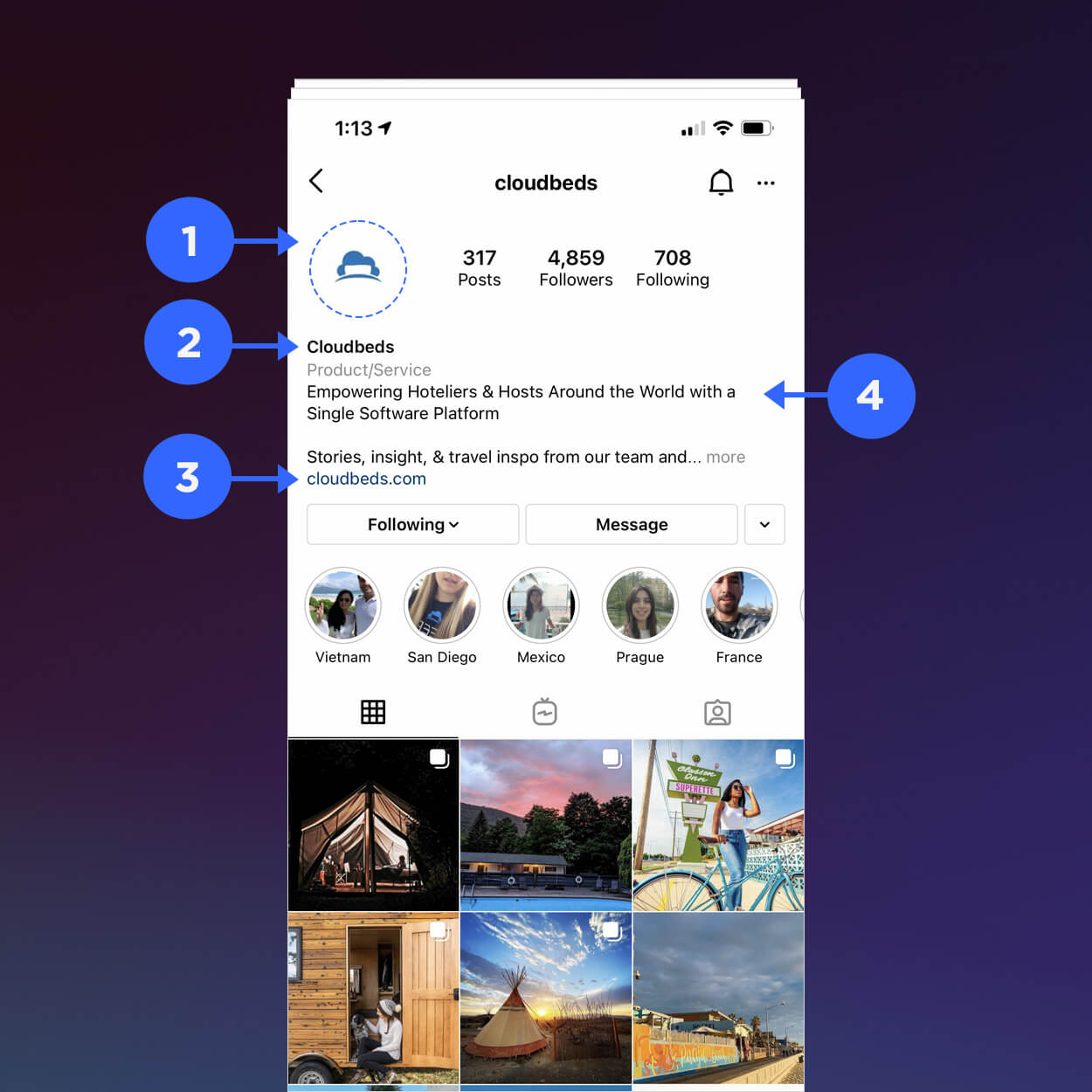 Cómo configurar el perfil de Instagram de tu hotel