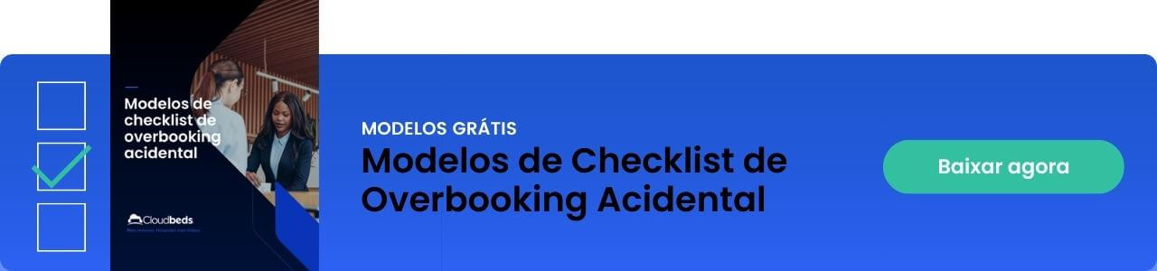 Banner modelos de checklist de overbooking accidental