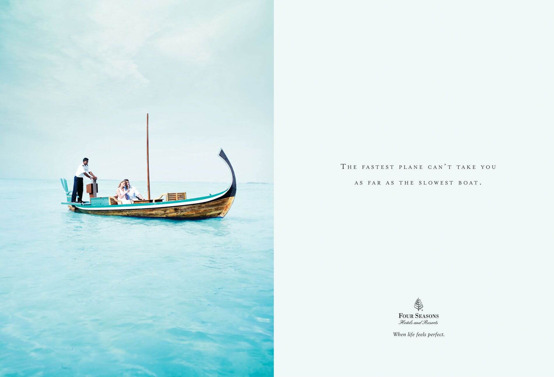 Four seasons print advertisement